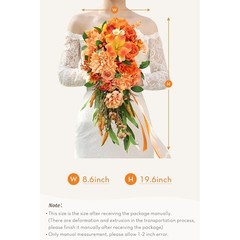 Silk Rose Bouquet Wedding Decor Faux Flowers Handcrafted Bridesmaid Gift New