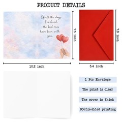 Father’s Day Card for Husband from Wife, Romantic Fathers Day Card for Hus