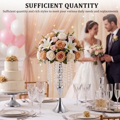 Metal Candle Holder Reusable Multi-Purpose for Tabletop Flower Arrangement
