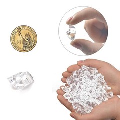 100/200pcs Crystal Transparent Fake Crushed Ice Stones Party Wedding Decorations