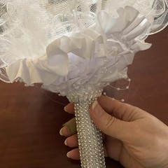 Foam Wedding Bouquet Holder for Fresh, Artificial Flower Arrangements, 3 x 7 In