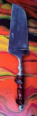 Wedding Cake Cutting Set From India With Icecream Scoop Lg Red Glass Beads