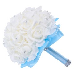 Simulated Rose Bouquet Wedding Flowers for Bride Bridal Bouquets