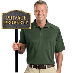 Private Property Statement Plaque, Solid Metal Cast Yard Sign, Heavy-duty Mat…