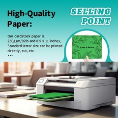 24 Pack Green Cardstock 8.5 x 11 inches Green Construction Paper, Thick Paper…