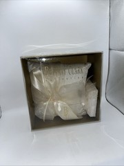 90s Beverly Clark Ivory Pearl and Lace Wedding Guest Book, Pillow and Pen
