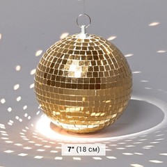 Yescom 4PCS 7″ Small Disco Ball Mirror Mini Hanging for Party Events Wedding