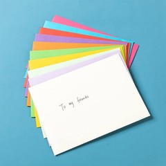 100 Pack A2 Colorful Invitation Envelopes A2(4.37 x 5.75 Inches),