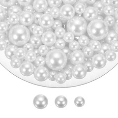 150 Pcs Pearl Bead for Vase Filler, 20/14/10mm Floating Beads(White)