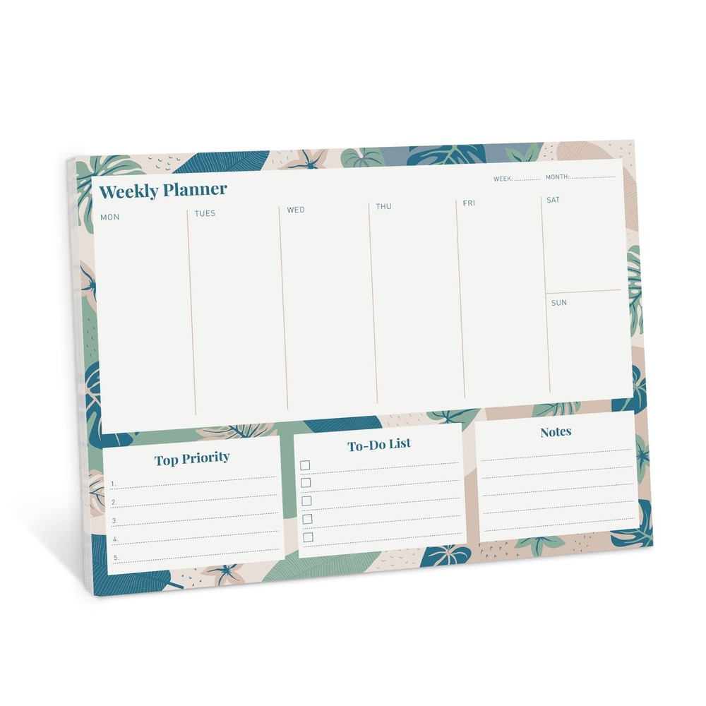Riley’s Weekly Planner Pad, Calendar Tear Off, Desk Organizer, To Do List Not…