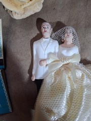 Vintage Wedding Cake Toppers Roses N More ! Early 60s