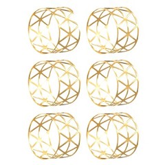 6x Alloy Napkin Rings Wedding Towel Holder /Buckle Dinner Table Party Banquet.