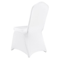 100PCS Spandex Stretch Chair Covers White for Wedding Party Banquet Decoration