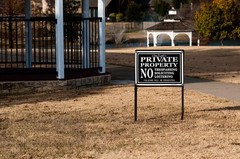 Private Property No Trespassing Aluminum Sign 14×10 inches, UV Printed, 2-Pac…