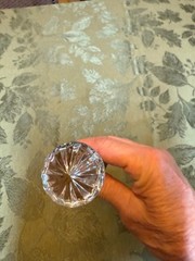 WATERFORD LISMORE BRIDAL CAKE KNIFE SERRATED BLADE W/CRYSTAL HANDLE