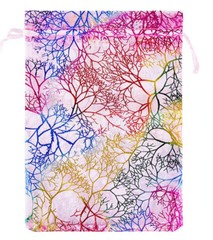 100P Coralline Sheer Organza Gift Bags Candy Jewelry Pouches Wedding Party Favor
