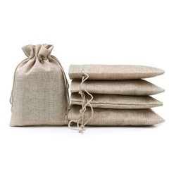 25-100Pcs Burlap Gift Bags Jute Favor Gift Bags Christmas DIY Craft Pouch 4 Size