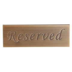 Stainless Steel Restaurant Reserved Table Desk Sign Card Booked Stand Rack 1PCS