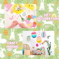 30 Sheets Easter Pastel Cardstock 8.5×11 Inch,5 Colors 250GSM/90lb Thick Craf…