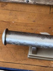 Silver Plated/pewter Marriage Certificate Holder 9 In Scroll Case Engravable