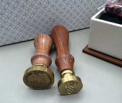 Lot of Fancy Letter J Wax Seal Stamp Set, Pineapple Deer European Style Kits