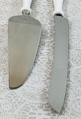 Lenox “Bellina” Wedding Cake Knife And Server Set Stainless Steel Blade w/Boxes