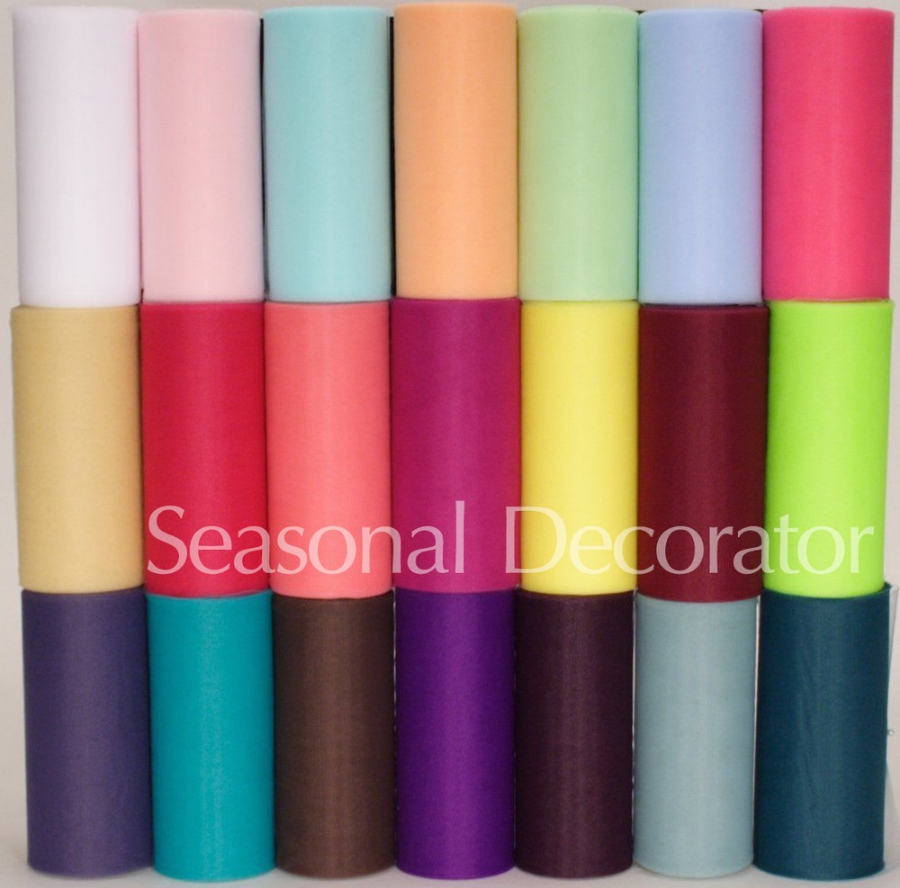 12″ x 75′ Diamond Wedding Tulle – Flame Retardant (Choose Color!) 01205490