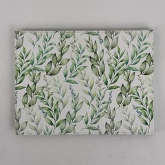 2020 Christian Art Gifts Guest Book Green Leaves Stitched White by With Love Inc