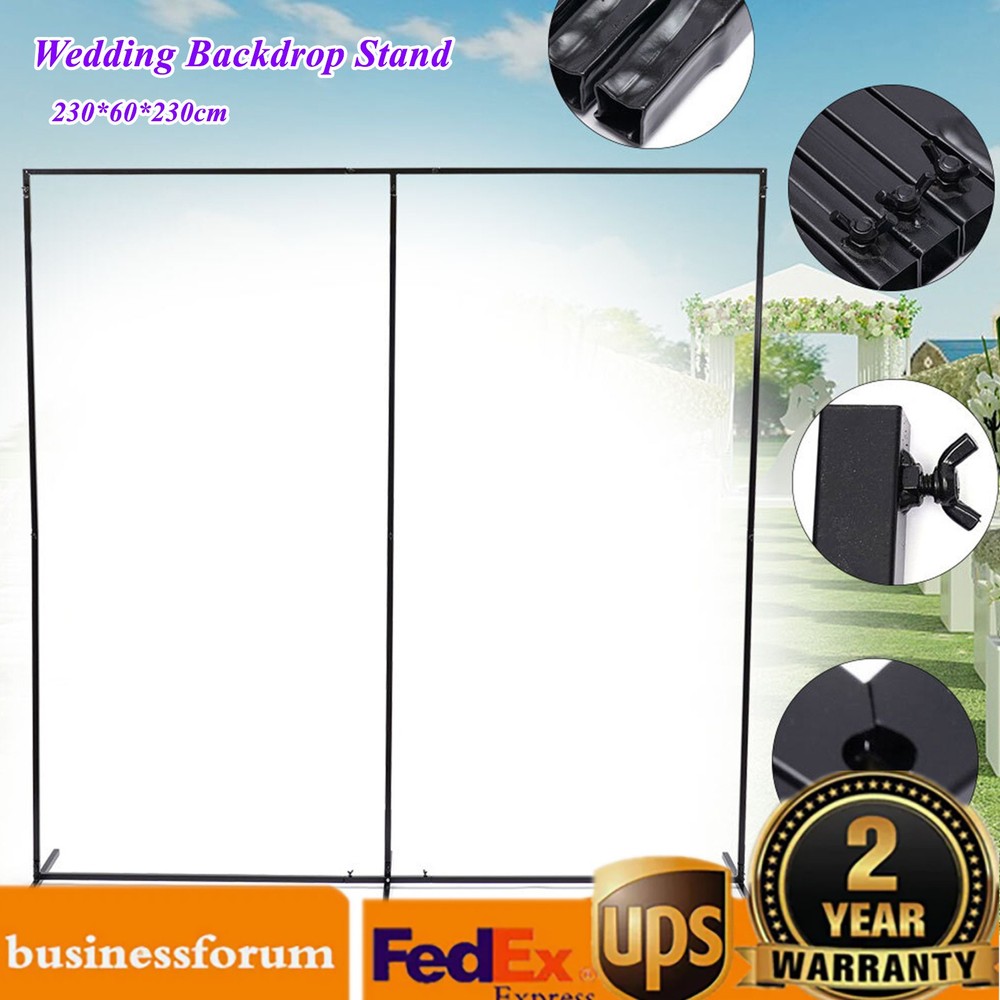Wedding Stand Arch 2.3×2.3m Iron Pipe Durable Rust Resistant Backdrop Frame