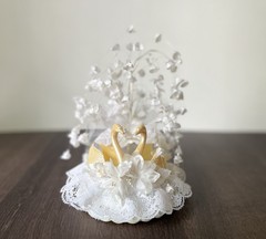 Wilton Vintage Swan Wedding Cake Topper – Double Swans 50th Anniversary