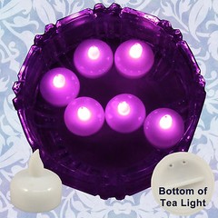 FREESH 18X Waterproof LED Floating Tealight Flameless Candle Wedding Party Pink