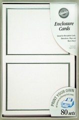 160 Wilton Wedding All Occasion Invitation White Enclosure Cards Print Your Own