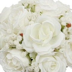 White Green Artificial Floral Balls Half Moon Flower Ball Wedding Table Decor