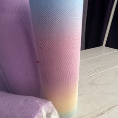 Sparkling Multicolor Tulle Rolls for Wedding Drapery, Purple Blue Light Fabric
