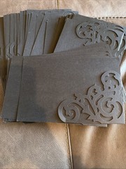 Wedding Black White Brides Party Invitation Envelopes Place Cards Accessories