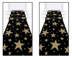 Beistle Star Runners 2 Piece 24 X 10 Black/Gold
