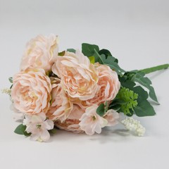 Artificial Silk Rose Flower Bouquet (NO.7) – 5 Colours Wedding Centrepiece Decor