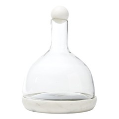 Santa Barbara Design Studio Table Sugar Marble And Glass Wine Carafe 42-Ounce