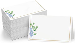 110 PCS Tent Cards, Small Place Cards with Elegant Floral Design Delicate Seatin