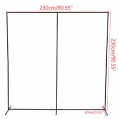 90.55*23.62*90.55in Free Standing Wedding Backdrop Stand Iron Rectangular Stand
