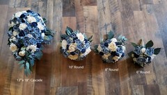 Purple Lavender Bridal Bouquet Sola Wood Wedding Wildflower Bridesmaid Flowers