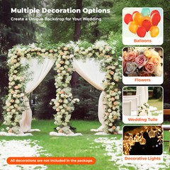 10 x20ft Wedding Party Backdrop Stand Pipe Kit Curtain Frame Telescopic