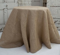 100% Jute Burlap Tablecloth 60″ Round
