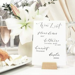UNIQOOO Elegant Birch Wood Stand for Wedding Table Number Sign, Place Card Ho…