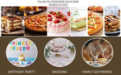 Wedding Cake Knife and Server Set, 2Pcs Stainless Steel Cake Cutting Set, Silver