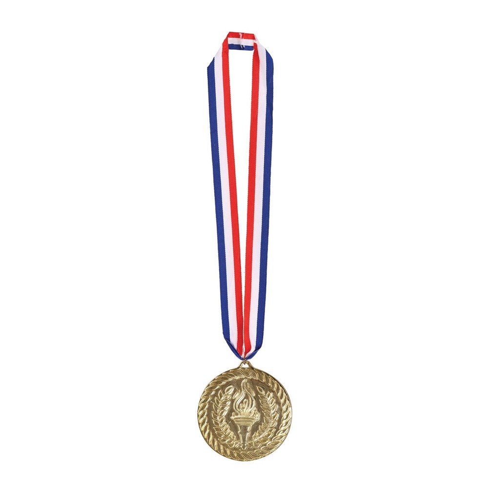 Beistle Gold Medal with Ribbon 30-Inch, Red/White/Blue/Gold