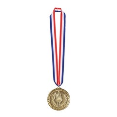 Beistle Gold Medal with Ribbon 30-Inch, Red/White/Blue/Gold