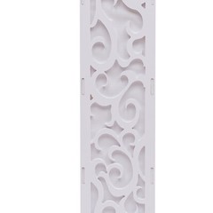 8Pcs Elegant White Flower Columns with LED Lights for Weddings & Events