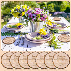 200 Pcs Wedding Favors for Guests Cork Coasters Bulk Thank You for Celebrating w