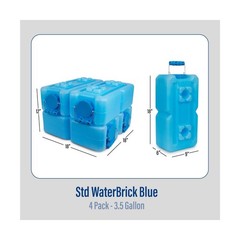 WaterBrick International WaterBrick Water Storage Containers for Emergency Wa…